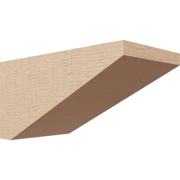 7in. W x 14in. D x 7in. H Series 3 Wide Concord Rough Cedar Woodgrain TimberThane Corbel, Primed Tan, Ekena Millwork, Mfr#: CORUR07X14X07CONRCPR